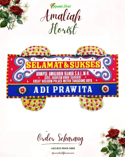 Karangan Bunga Ucapan Selamat di Sukawarna