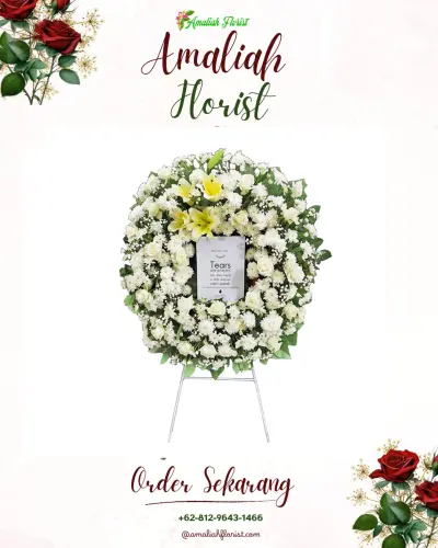 Krans Bunga Duka Cita di Sukawarna